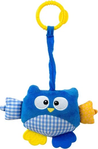 Závesná plyšová hračka Cutie owl 2881 modrá