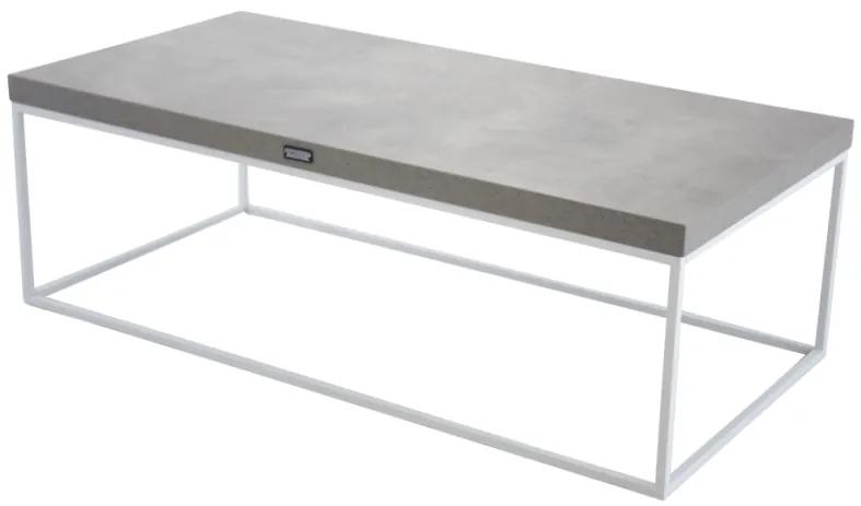 Lind konferenčný stolík sivo-biely 120x60