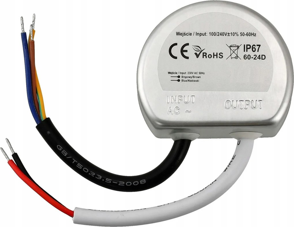 Napájací zdroj pre LED diódy 12V do skrinky 60W 5A IP67