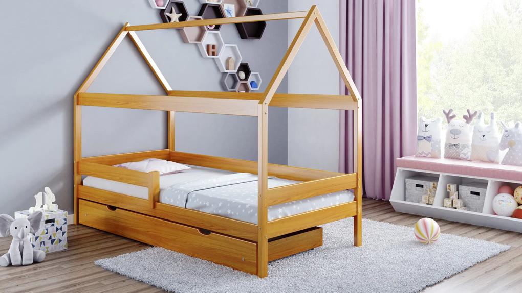 Detská posteľ Domček 180x80 s úložným priestorom