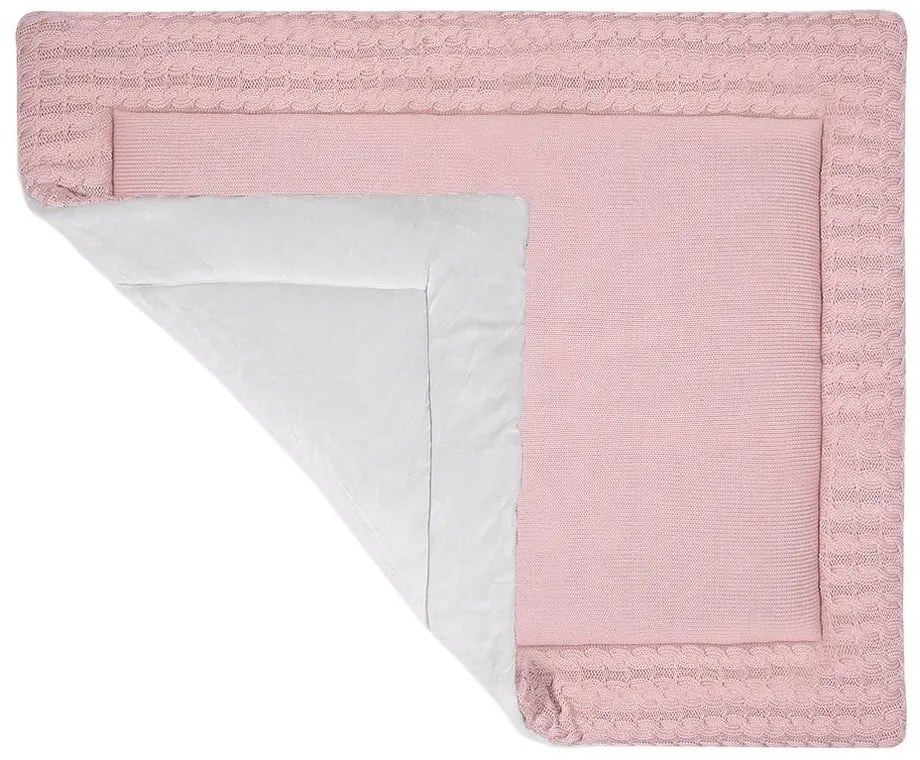 Ružová bavlnená hracia podložka Kindsgut Mat, 70 x 90 cm