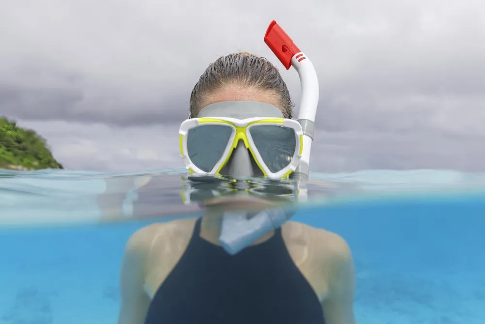 Šedá potápačská súprava s maskou Bestway 24053