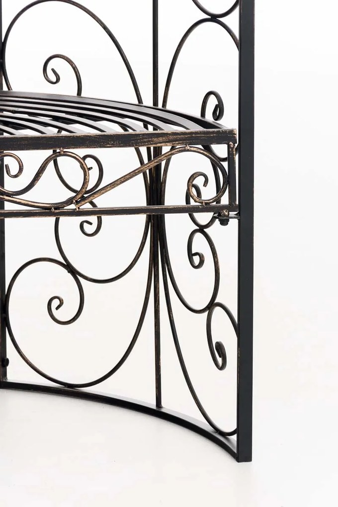 Oblúk na ruže Rosie s lavičkami - Bronzová