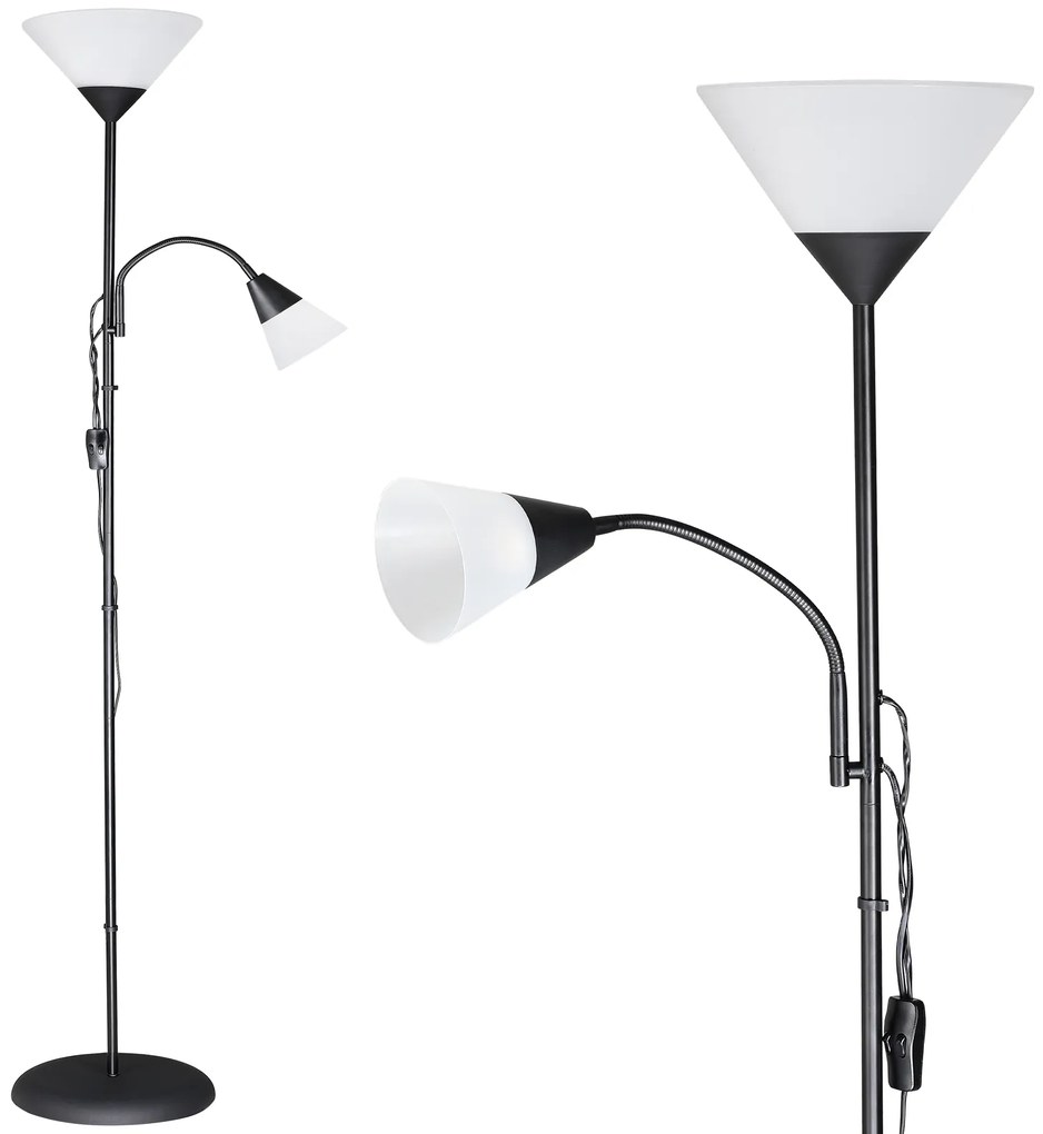 InternetovaZahrada Stojacia lampa Alissa - čierna