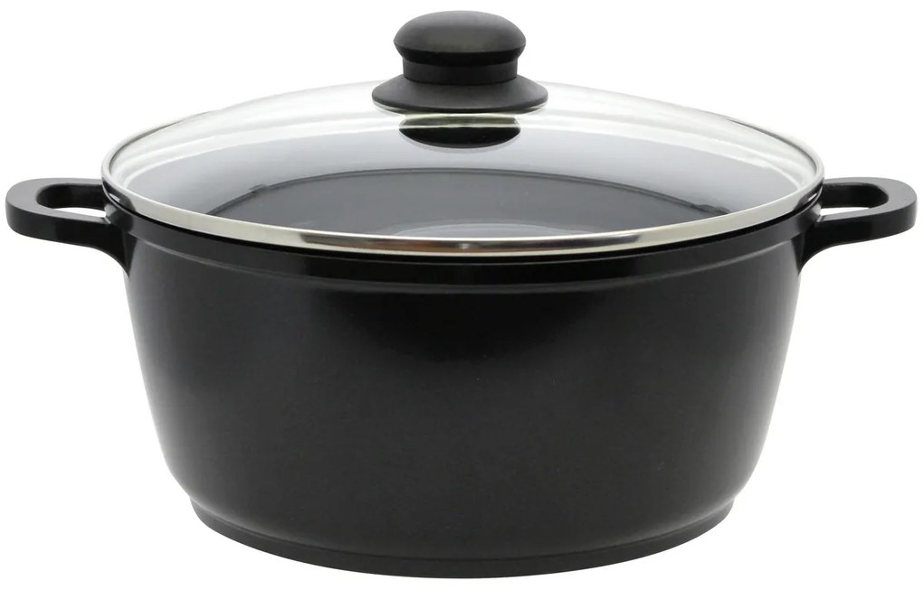 Elo 62440 Basic 4-dielna súprava hliníkových hrncov Black Cast