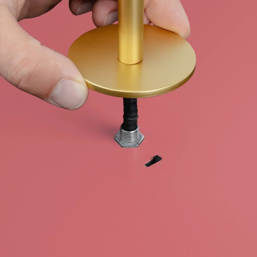 Ružové kovové LED stmievateľné závesné svietidlo s kovovým tienidlom ø 31 cm Asteria Plus – UMAGE