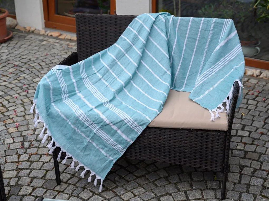 Plážová osuška FARAO, tyrkysová