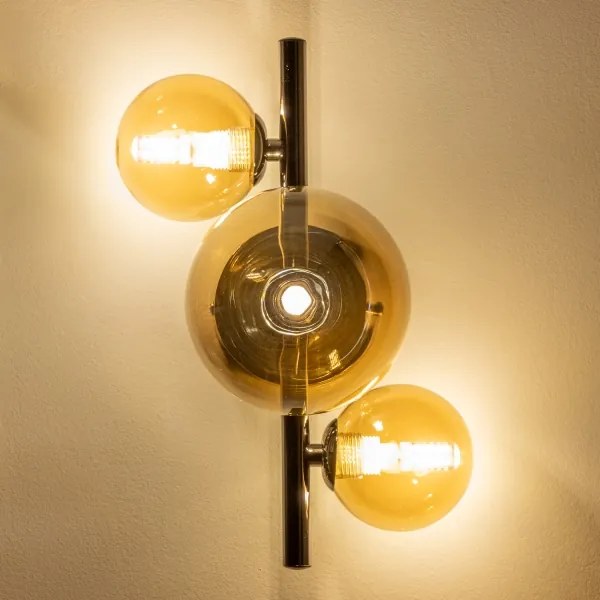 Brilagi - LED Nástenné svietidlo MILLA 3xG9/3W/230V lesklý chróm/zlatá