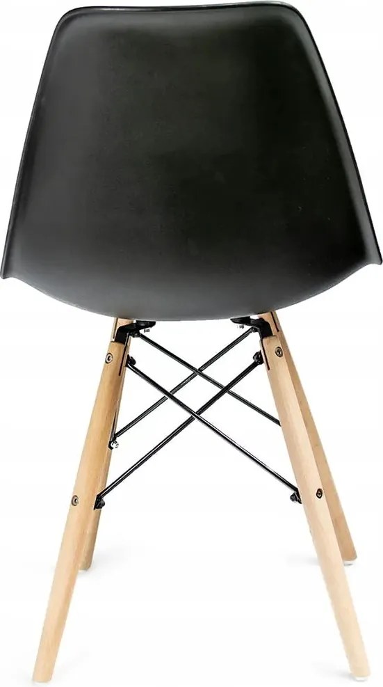 Dekorstudio Dizajnová jedálenská stolička v škandinávskom štýle - čierna