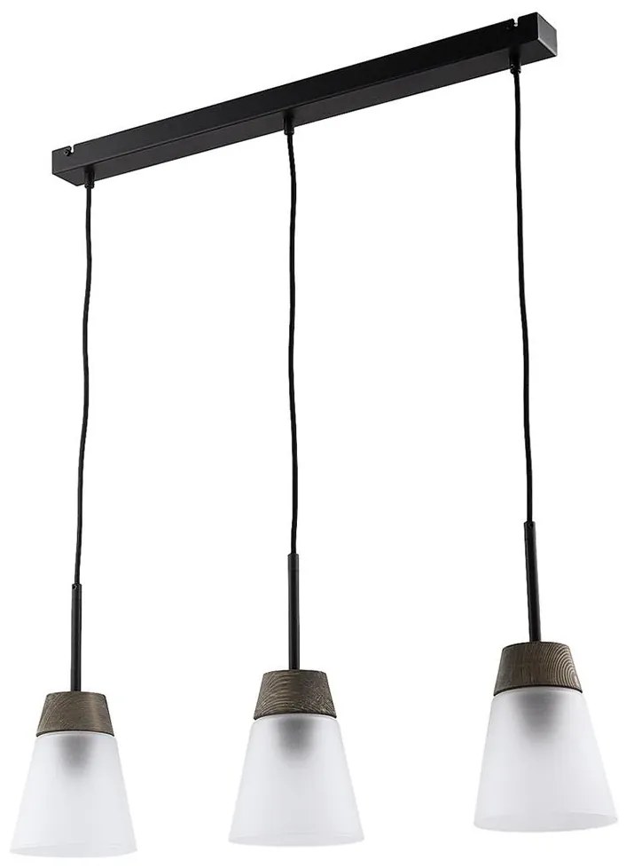 Jupiter 1683 - Luster na lanku DOMINO 3xE27/60W/230V biela