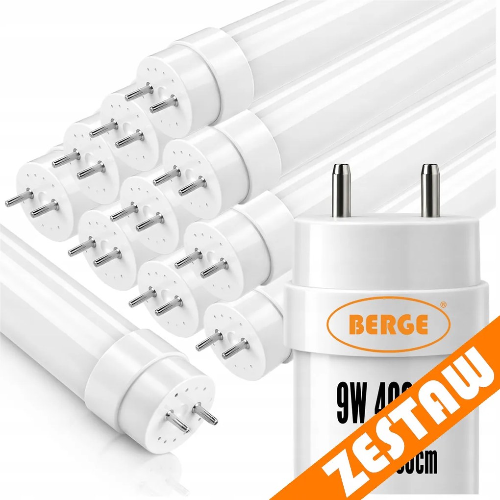 10x LED trubice 9W 900lm 60cm 4000K G13 T8 neutrálna farba