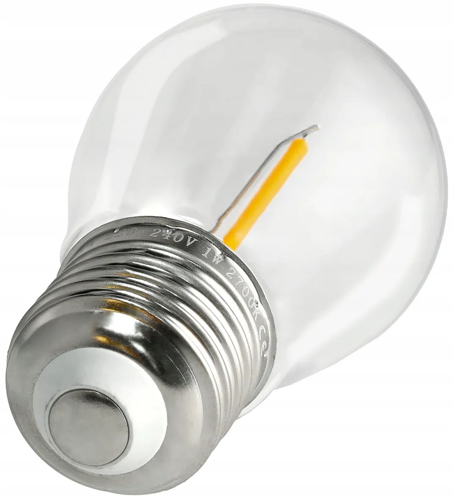 BERGE LED žiarovka pre girlandy E27 - 1W - teplá biela