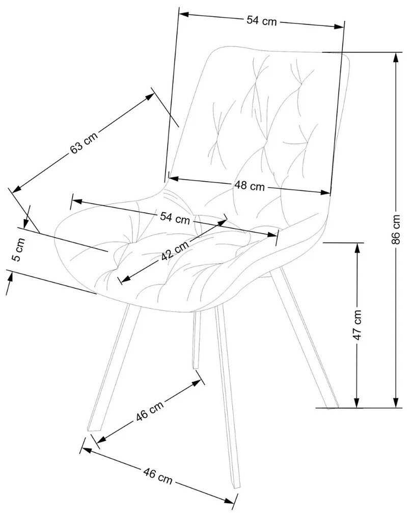 OTOČNÁ JEDÁLENSKÁ STOLIČKA TIARA ŠKORICOVÁ