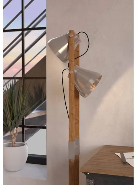 Eglo 43954 - Stojacia lampa CAWTON 2xE27/40W/230V