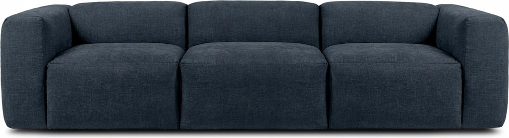 Modulárna trojmiestna boho pohodlná pohovka Konsimo Buffo Tmavo modrá