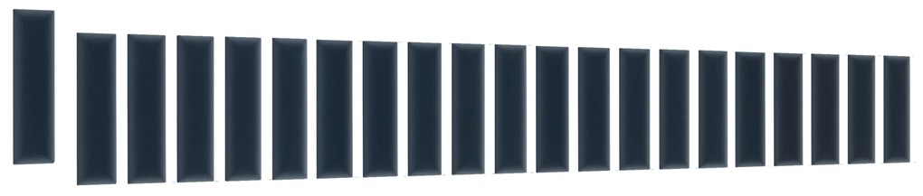 Set 20 čalúnených panelov Quadra 210x90x60 cm (modrá). Akcia -17%. Vlastná spoľahlivá doprava až k Vám domov. 1052010