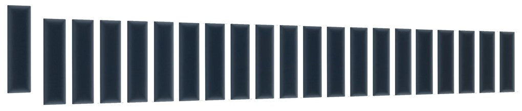 Set 20 čalúnených panelov Quadra 210x90x60 cm (modrá). Vlastná spoľahlivá doprava až k Vám domov. 1052010