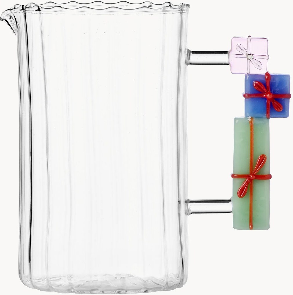 Ručne vyrobený borosilikátový džbán Christmas Tales, 1,5 l
