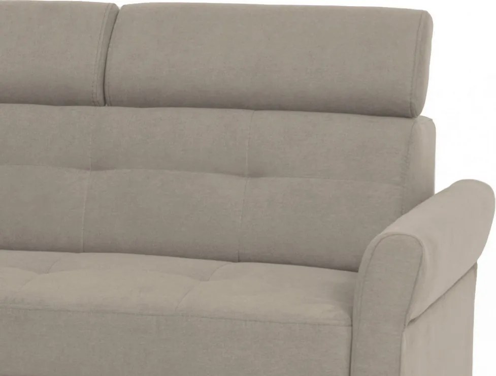 Rohová sedacia súprava Harris, hnedo-béžová taupe látka, ľavý roh