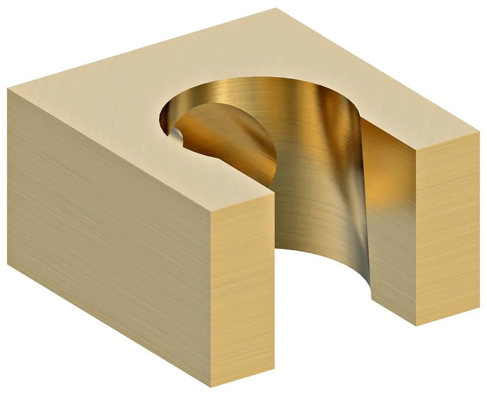 Mosadzný držiak na sprchovú hlavicu v zlatej farbe – Sapho