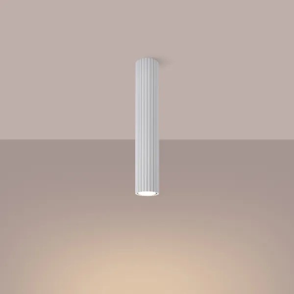 Sollux SL.1533 - Bodové svietidlo KARBON 1xGU10/10W/230V 40 cm biela