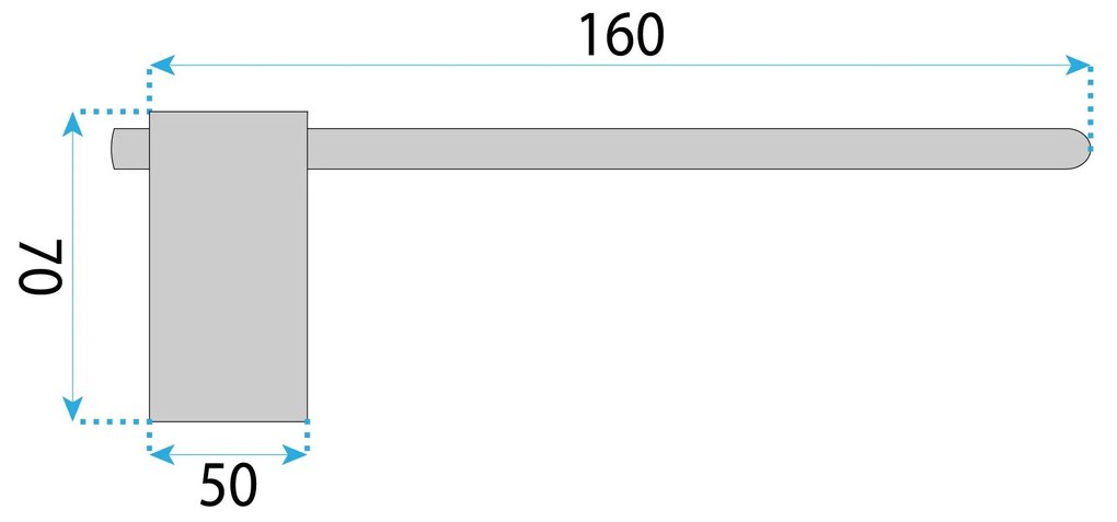 Rea Tomi, držiak na toaletný papier, zlatá matná, REA-88057