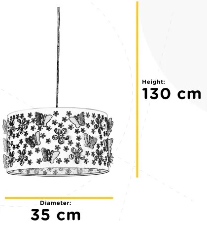 ONLI - Detský luster TITILLA 1xE27/22W/230V fialová/biela