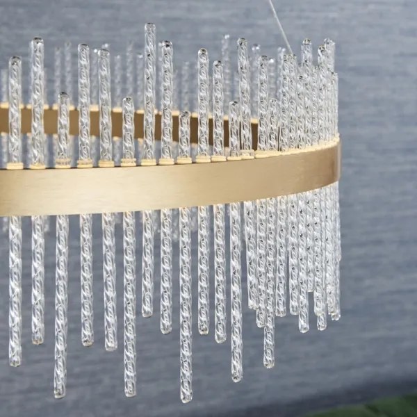 Endon 81908 - LED stmievateľný luster na lanku ADRIEL LED/58W/230V 3000K zlatý