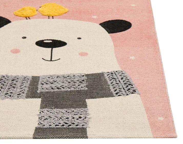 Detský bavlnený koberec 80 x 150 cm viacfarebný TAPAK Beliani