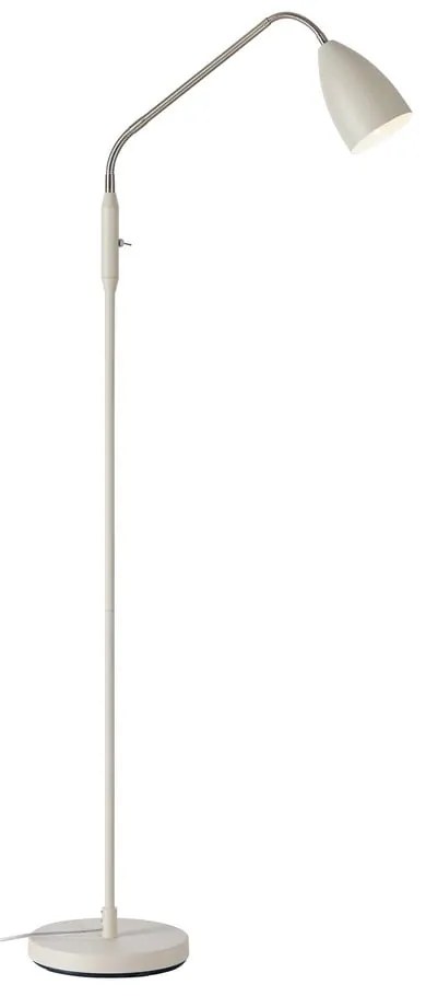 Béžová LED stmievateľná stojaca lampa s kovovým tienidlom (výška 140 cm) Patro – Markslöjd