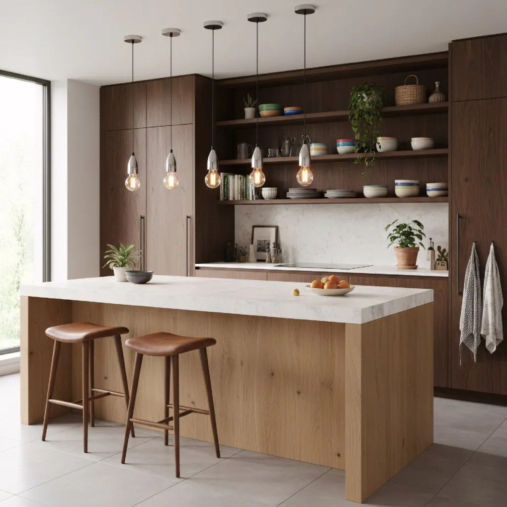 Toolight Toolight, stropná lampa závesná 1xE27, APP358-1CP, chróm, OSW-08424