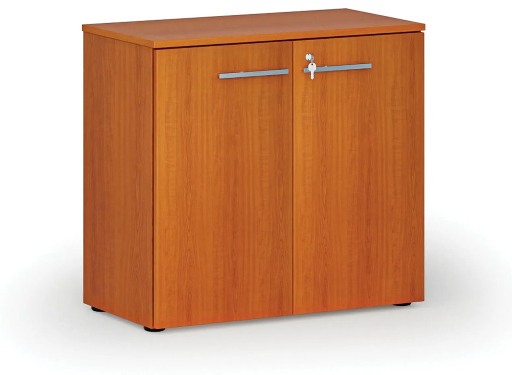 Kancelárska skriňa s dverami PRIMO WOOD, 740 x 800 x 420 mm, čerešňa