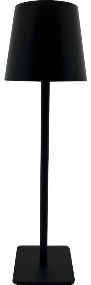 LED stmievateľná dotyková stolná lampa LED/5W/5V USB 1200 mAh čierna