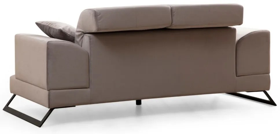 Dvoumístná pohovka Frido 185 cm světle šedá