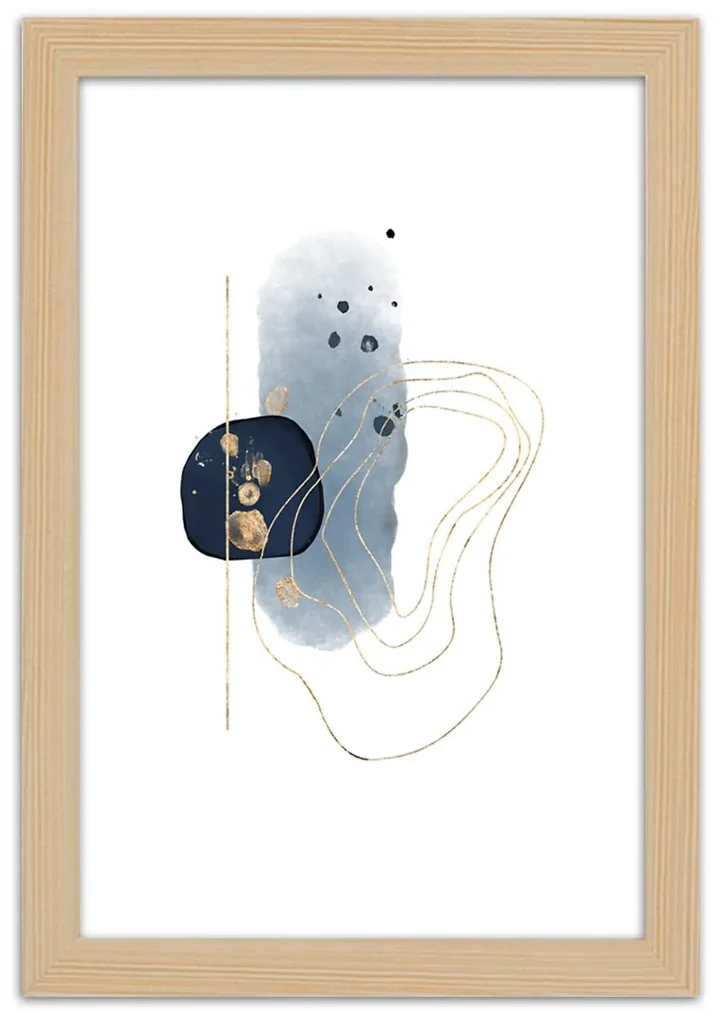 Gario Plagát Tvary a línie abstraktné Farba rámu: Bez rámu, Rozmery: 40 x 60 cm