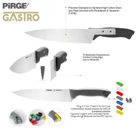 kuchařský nůž Chef 210 mm, Pirge Gastro HACCP 7 barev