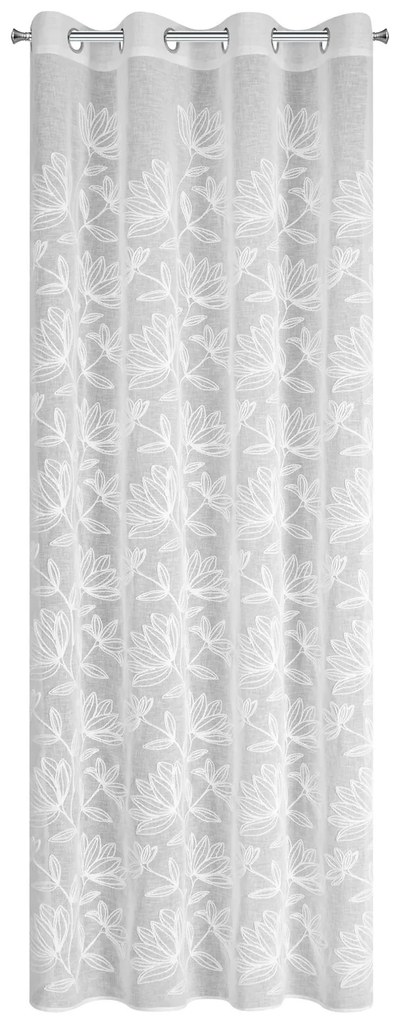 ZÁVES NA KRÚŽKOCH SUZI 140X250 CM KVETY