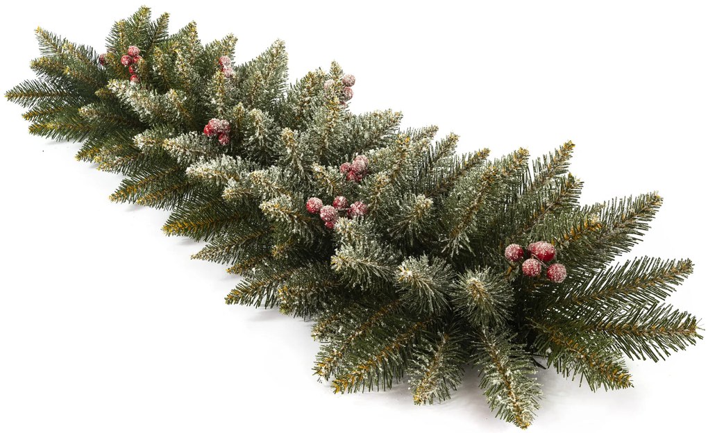 Girlanda Premium zasnežená s jarabinou 100 cm