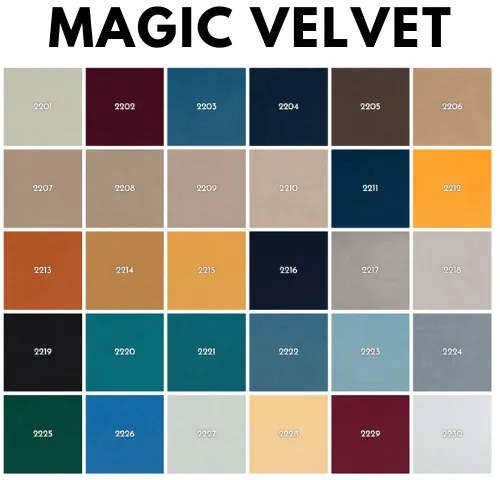 Mrava Čalúnená manželská posteľ LAMDA Rozmer: 200x160, Výška záhlavia: 127 cm