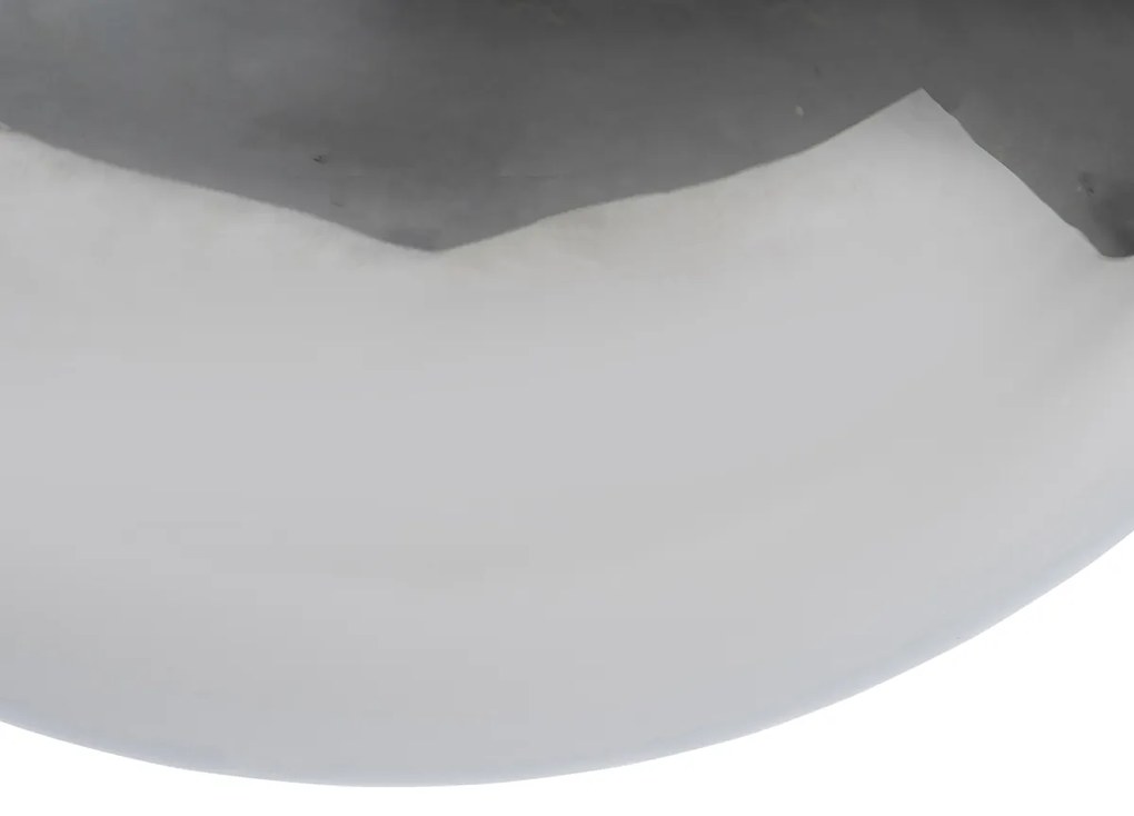 Inteligentné závesné svietidlo čierne s dymovým sklom 30 cm vrátane Wifi ST64 - Pallon