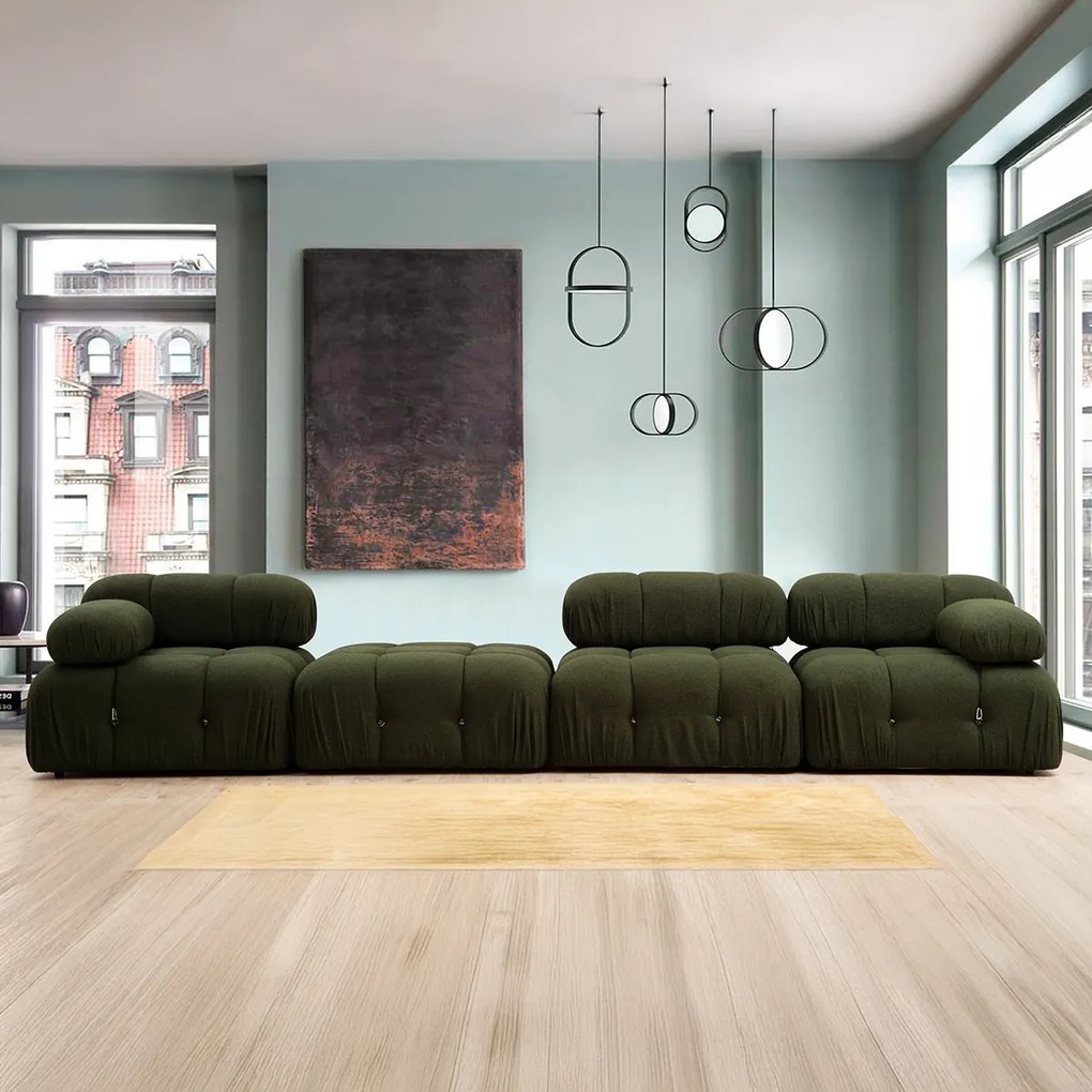 Stolička Bubble Pouffe Green