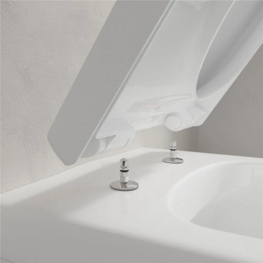 VILLEROY & BOCH Architectura WC sedátko s poklopom, s funkciou QuickRelease a Softclosing, biela alpská, 98M9C101