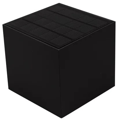 LED solárne nástenné svietidlo senzor LED/9W/3,7V 3000-5000K IP65 čierne