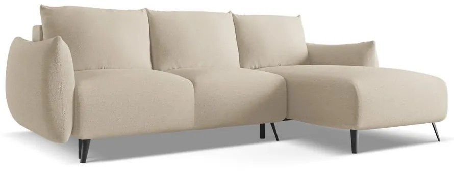 Béžová rohová pohovka (pravý roh) Malie – Makamii