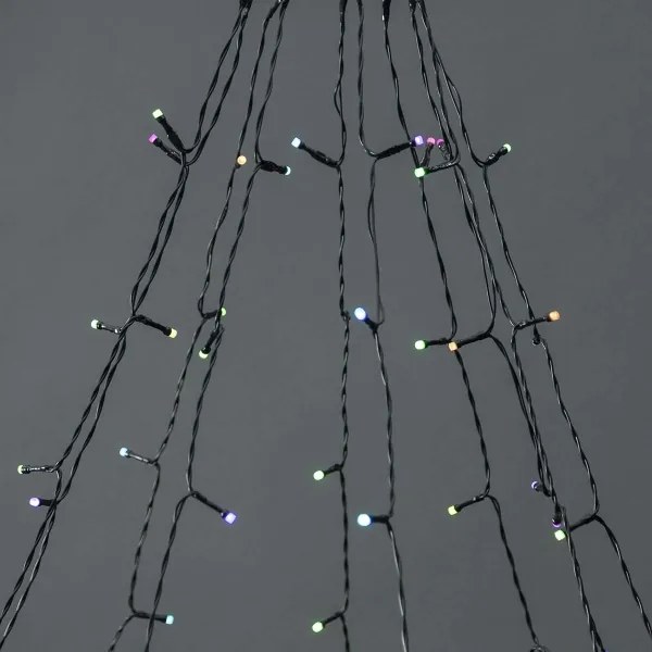 Nedis WIFILXT02W200 - LED Vianočný záves 200xLED/8 funkcií 10x2m IP65 Wi-Fi Tuya