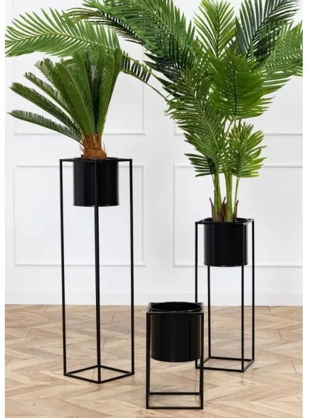 Stojan na kvety RING 40x23 cm čierna