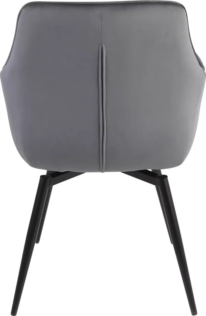 SI Služba Velvet Chair sivý