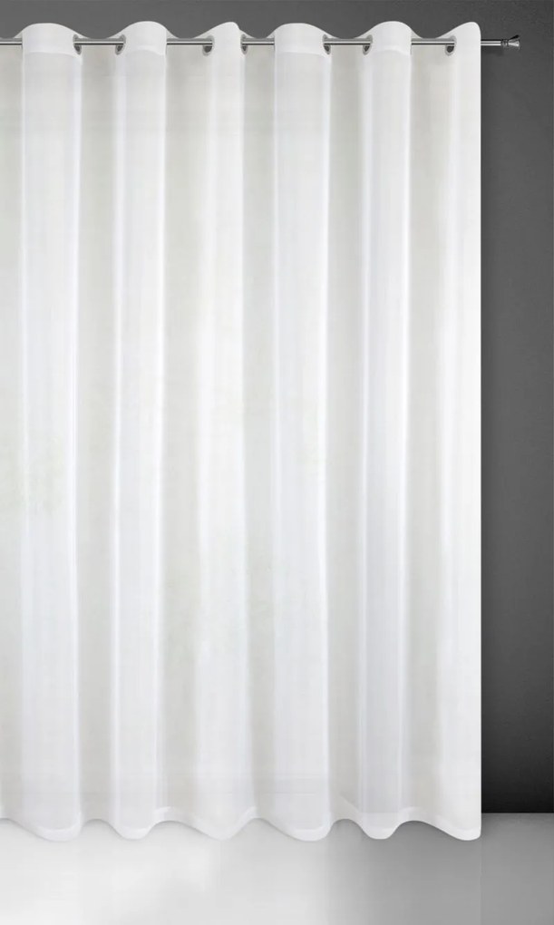EUROFIRANY Klasický záves 400 cm x 300 cm biela 100 % polyester Rozmer varianty: 400 cm x 250 cm, Farba varianty: Biela