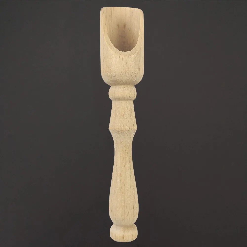 AMADEA Drevená lopatka na korenie, masívne drevo, veľkosť 14 cm