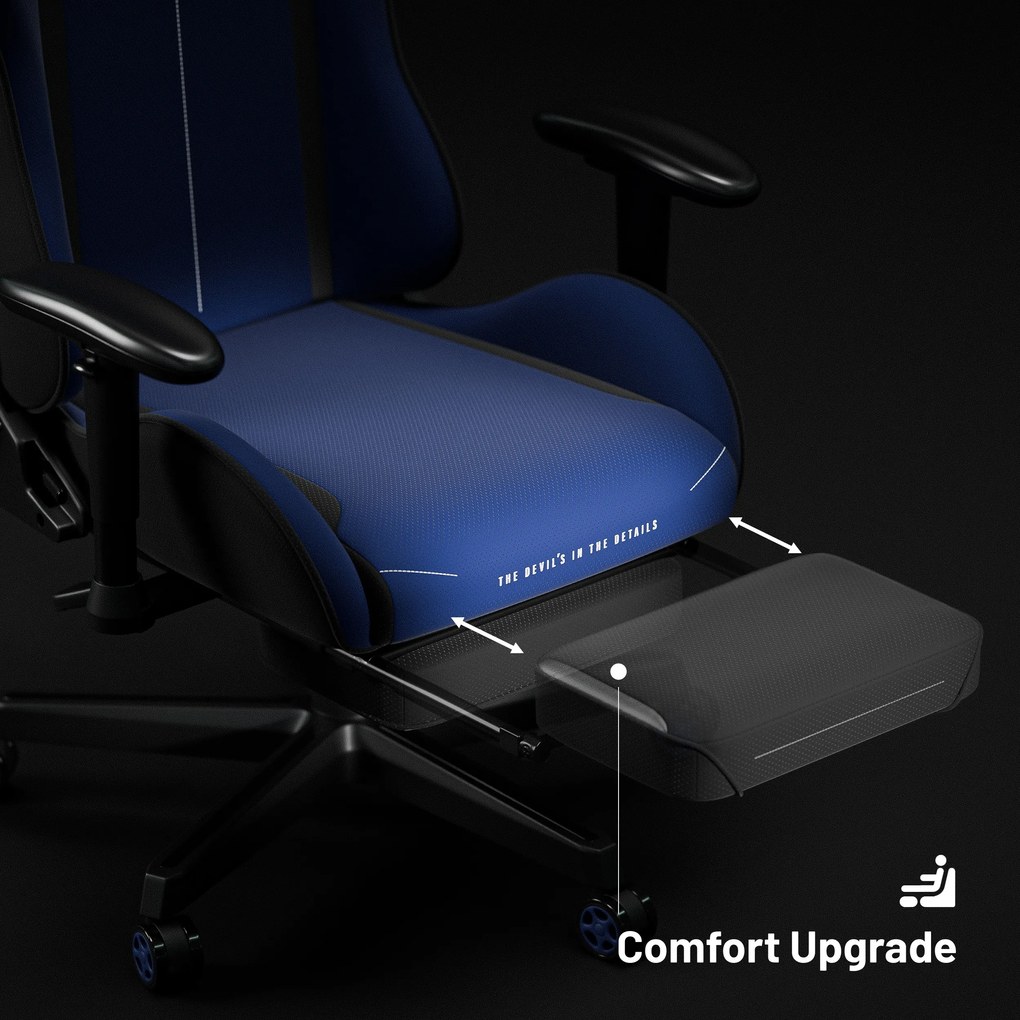 Herná stolička z tmavomodrej látky Diablo X-Starter